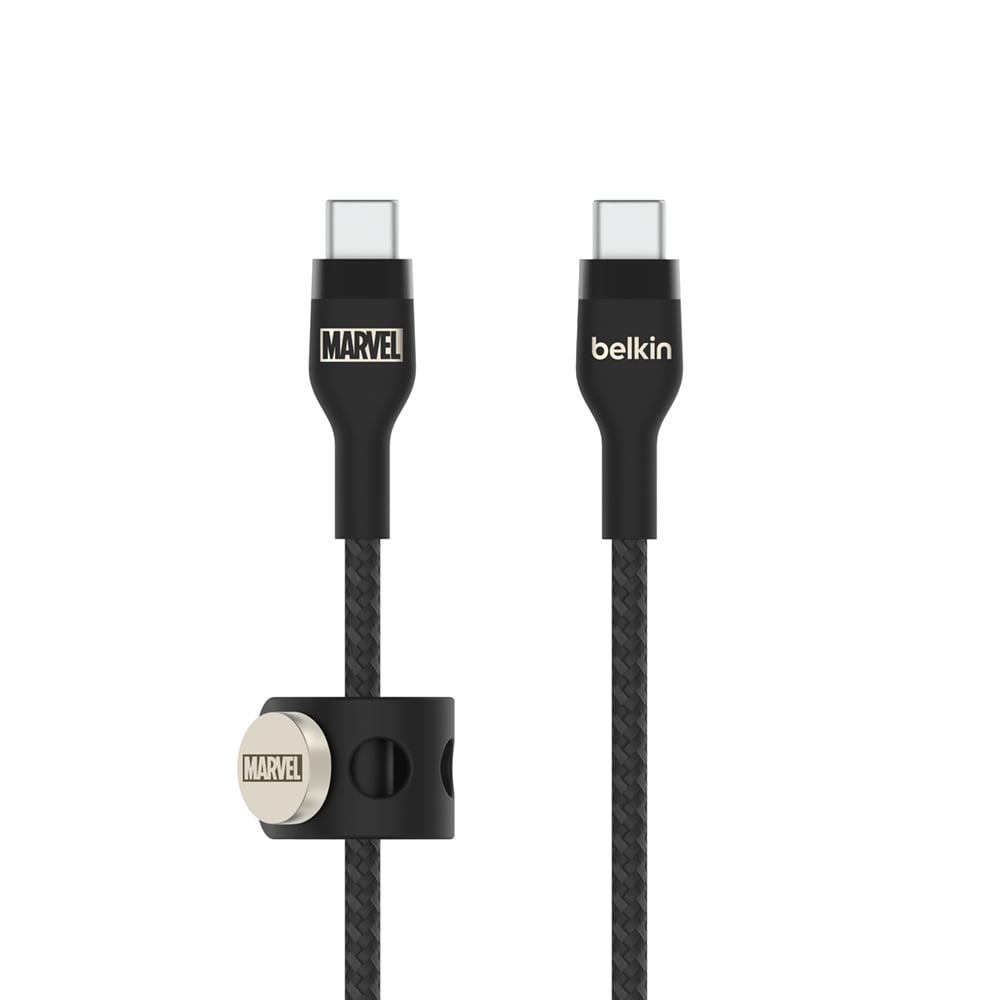 สายชาร์จ Belkin รุ่น CAB011qc2MSG-DY  USB-C to USB-C  ลายมาร์เวล ยาว  2 เมตร  สีดำ_1